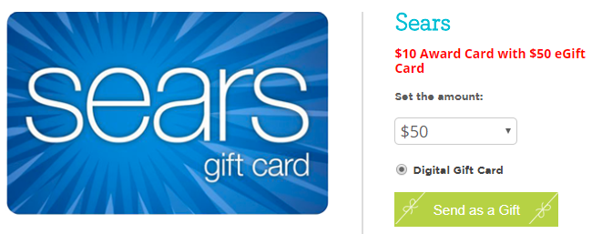 The Gift Card Shop sears