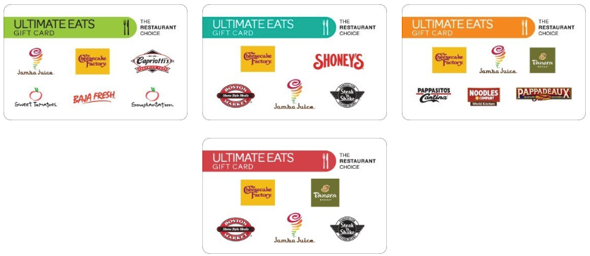 Ultimate Dining Gift Cards discount