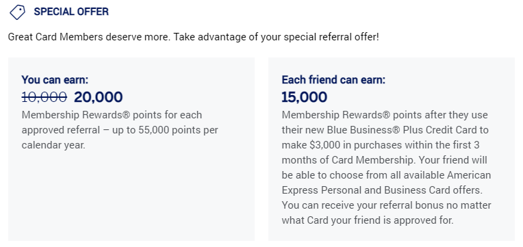 how Amex referrals work steps
