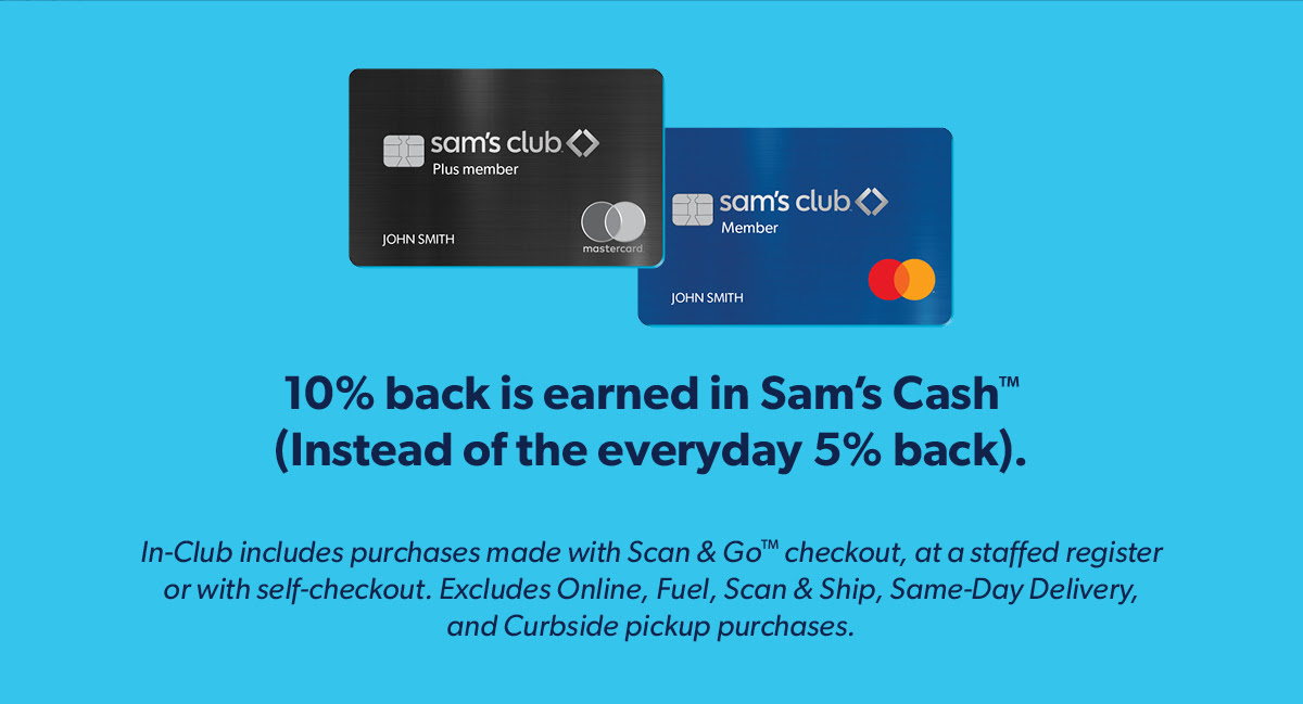 10% Back on Fuel with Sam’s Club Mastercard